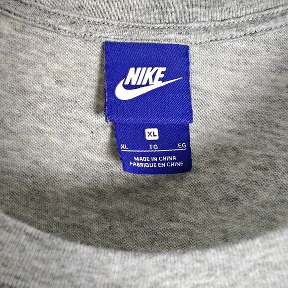 Nike Gray Tank Top Large White Swoosh Logo Women's Size XL Athletic - Picture 5 of 7